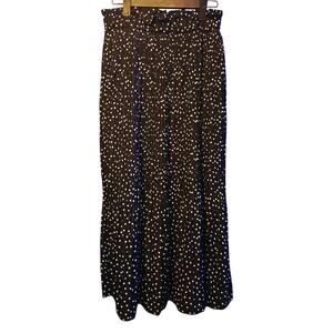 Exclura polka dot midi skirt